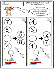 okul öncesi boş kutuya hangi sayı gelecek çalışma sayfaları